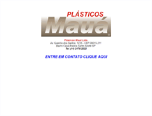 Tablet Screenshot of plasticosmaua.com.br